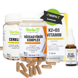 Rózsagyökér komplex 30X + Cerelux 30X + K2+D3 vitamin 20ml