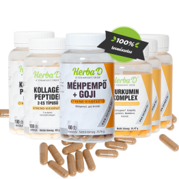 Ízület komplex csomag: 3X Kurkumin komplex 30X + 2X Kollagén II-es peptid 100X + Méhpempő+Goji 60X
