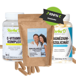 Marha kollagén peptidek + C-vitamin komplex + Magnézium biszglicinát