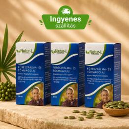 FŰRÉSZPÁLMA- ÉS TÖKMAGOLAJ CSEPPEK - 3 db 3X30ml
