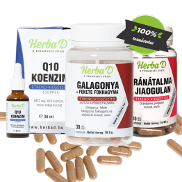 Galagonya+Fekete fokhagyma + Gránátalma+Jiaogulan + Q10 Koenzim