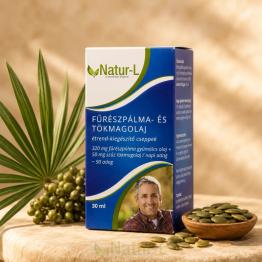 FŰRÉSZPÁLMA- ÉS TÖKMAGOLAJ - Minden cseppjében férfi-egészség 30ml