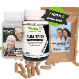 ALGA TRIO + Marha kollagén peptidek + JÓD+SZELÉN KOMPLEX