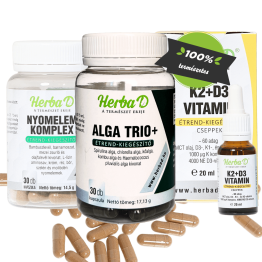 Energia & Vitalitás Csomag: Alga Trio 30X + Nyomelem komplex 30X + K2+D3 vitamin 20ml