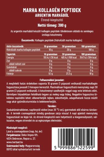 Marha kollagén peptidek – a szép és rugalmas bőrért!